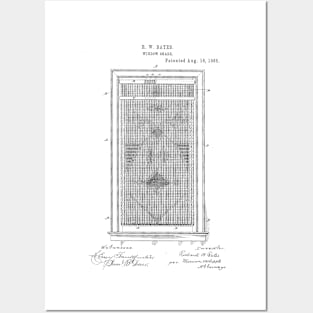 Window Shade Vintage Patent Hand Drawing Posters and Art